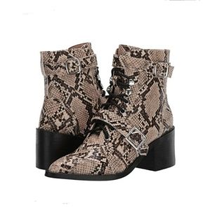 STEVE MADDEN ASTRID SNAKESKIN BOOTS